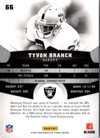 2011 Panini Gridiron Gear Tyvon Branch #66