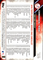 2016 Topps Comeback Kids #329