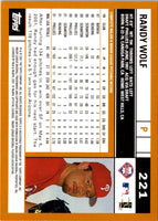 2002 Topps Limited Randy Wolf #221