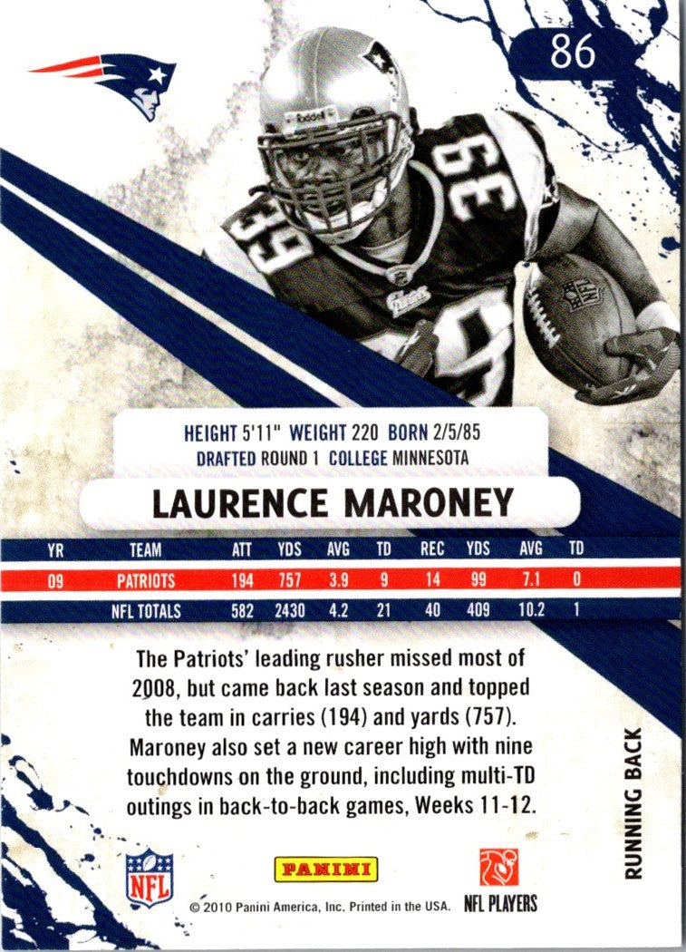 2010 Panini Rookies & Stars Laurence Maroney