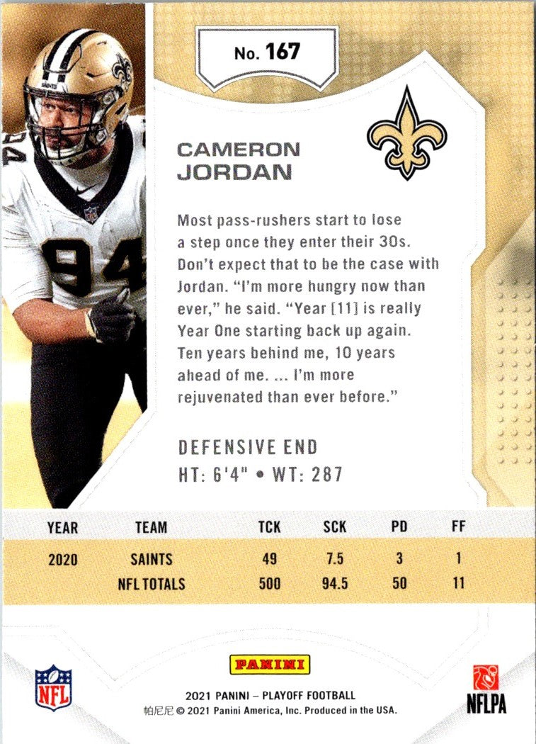 2021 Panini Playoff Cameron Jordan