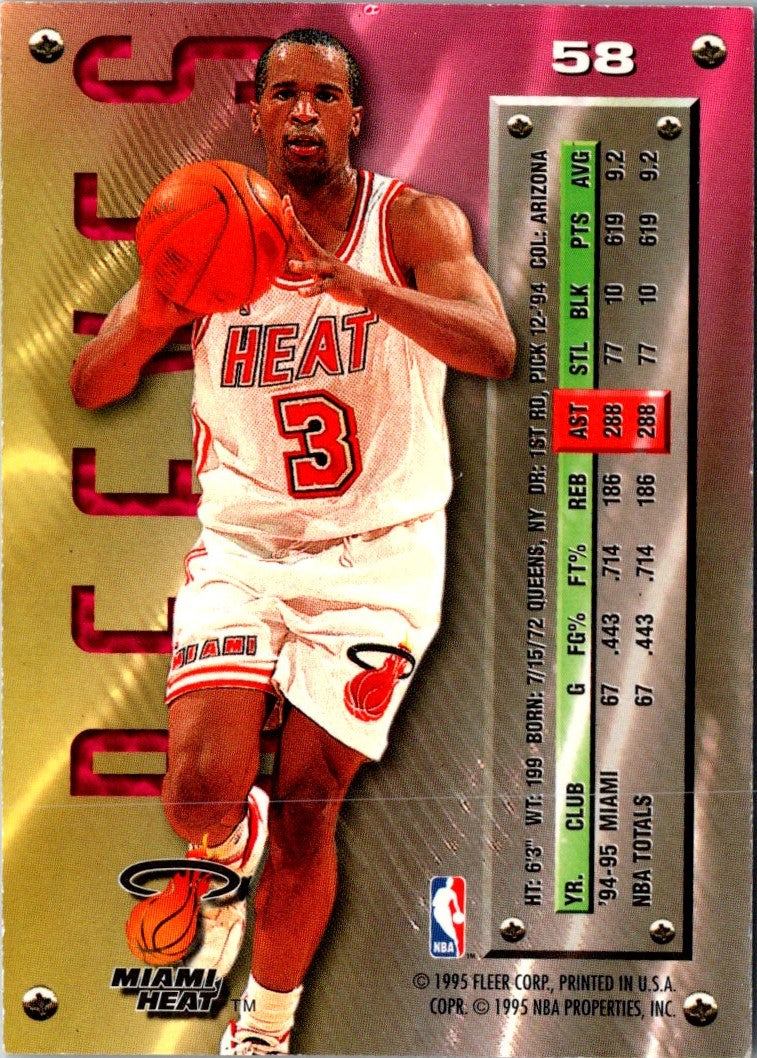 1995 Fleer European Miami Heat