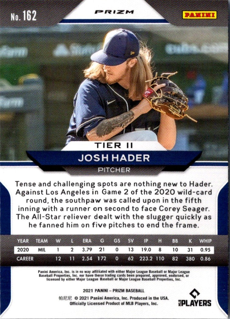 2021 Panini Prizm Josh Hader