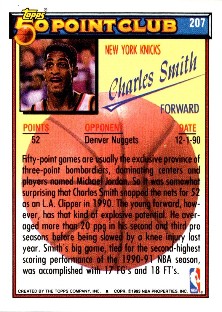 1992 Topps Gold Charles Smith