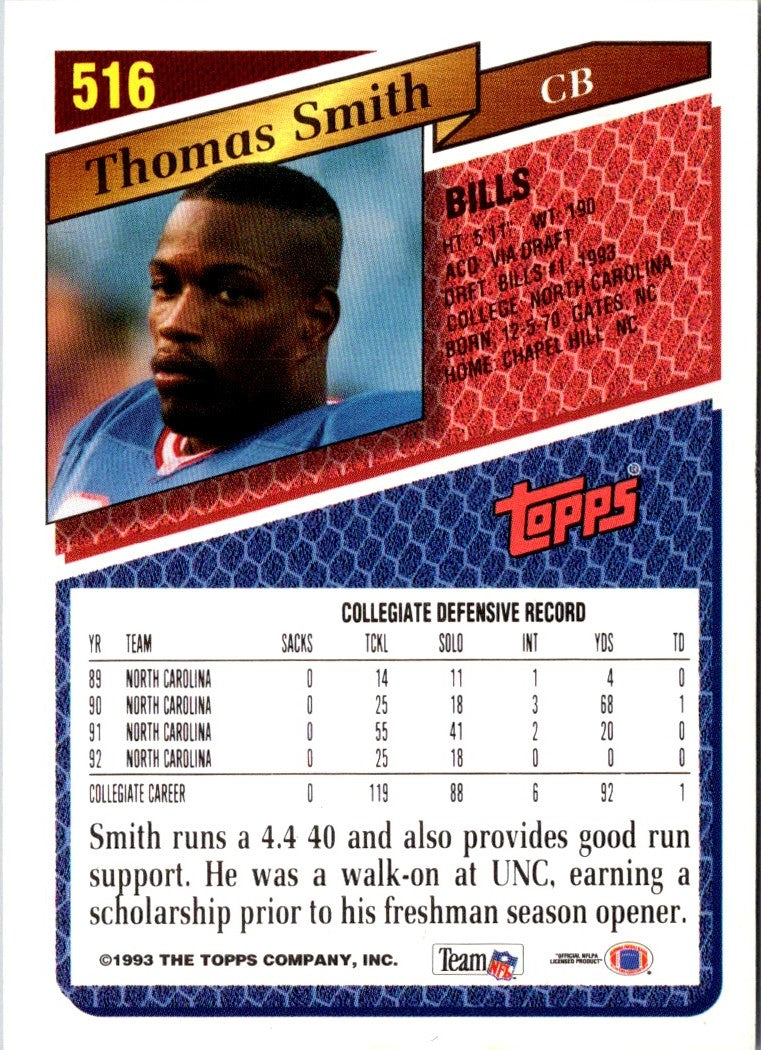 1993 Topps Thomas Smith