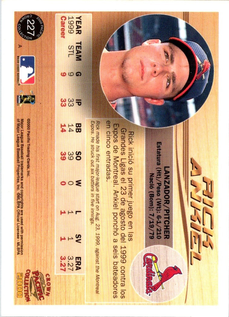 2000 Pacific Crown Collection Rick Ankiel