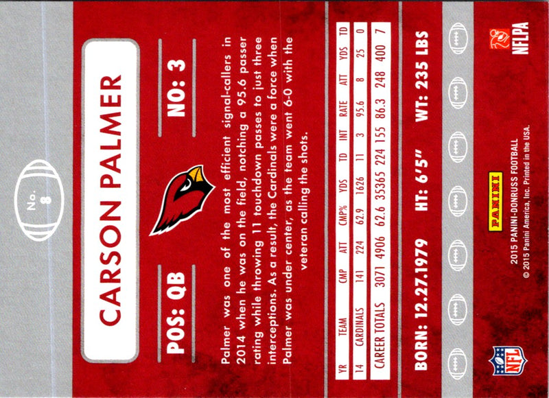 2015 Donruss Carson Palmer