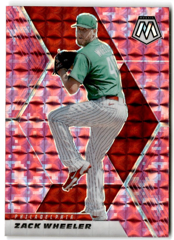 2021 Panini Mosaic Pink Camo Zack Wheeler #50