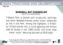 2020 Topps Opening Day Team Traditions and Celebrations Baseball Bat Chandelier