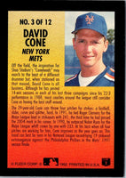 1992 Fleer Smoke 'N Heat David Cone #3