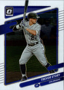 2021 Donruss Optic Carolina Blue & White Trevor Story