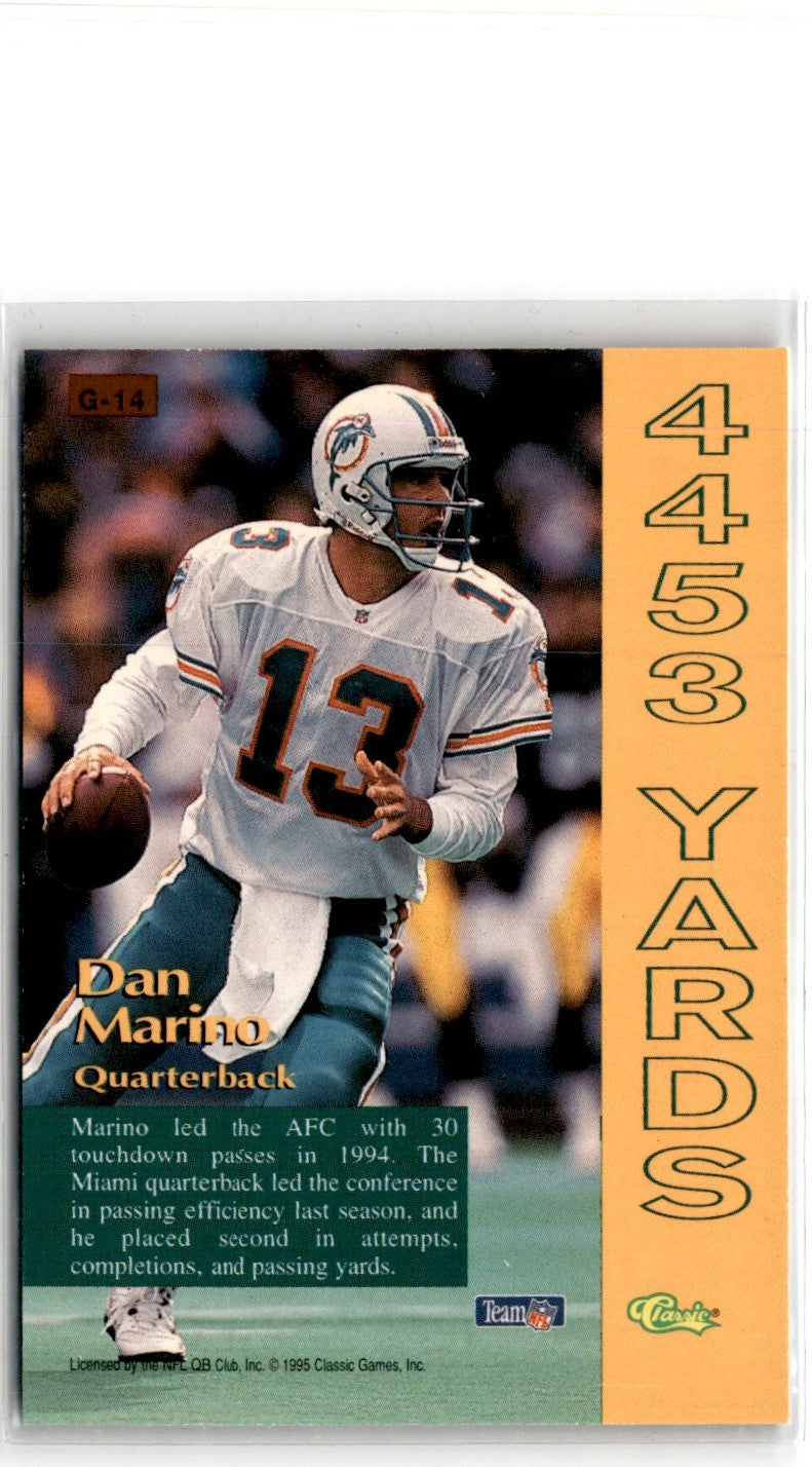 1995 Pro Line Grand Gainers Dan Marino