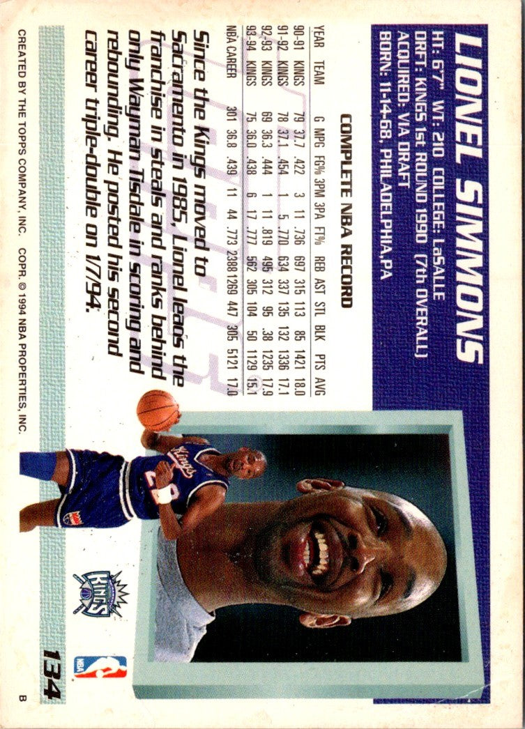 1994 Topps Lionel Simmons