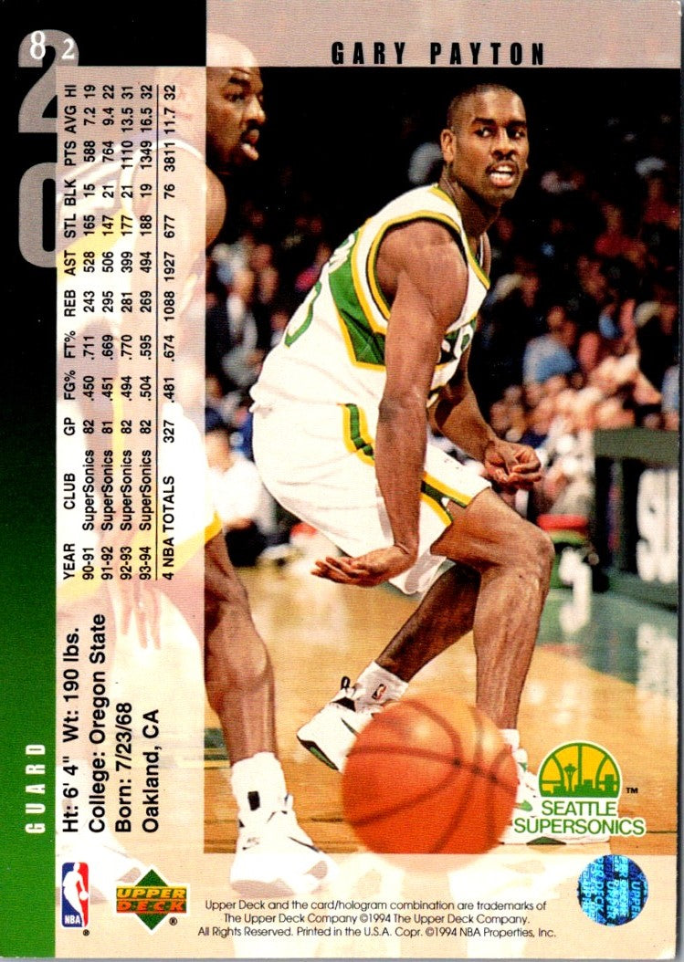 1994 Upper Deck Gary Payton