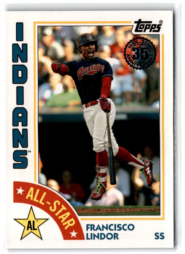 2019 Topps 1984 Baseball All-Stars Blue Francisco Lindor #84AS-FL