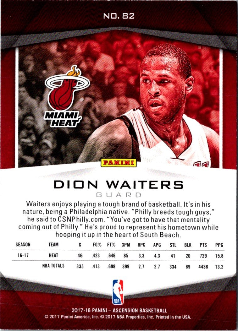 2017 Panini Ascension Dion Waiters