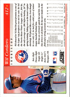 1994 Score Wil Cordero #412