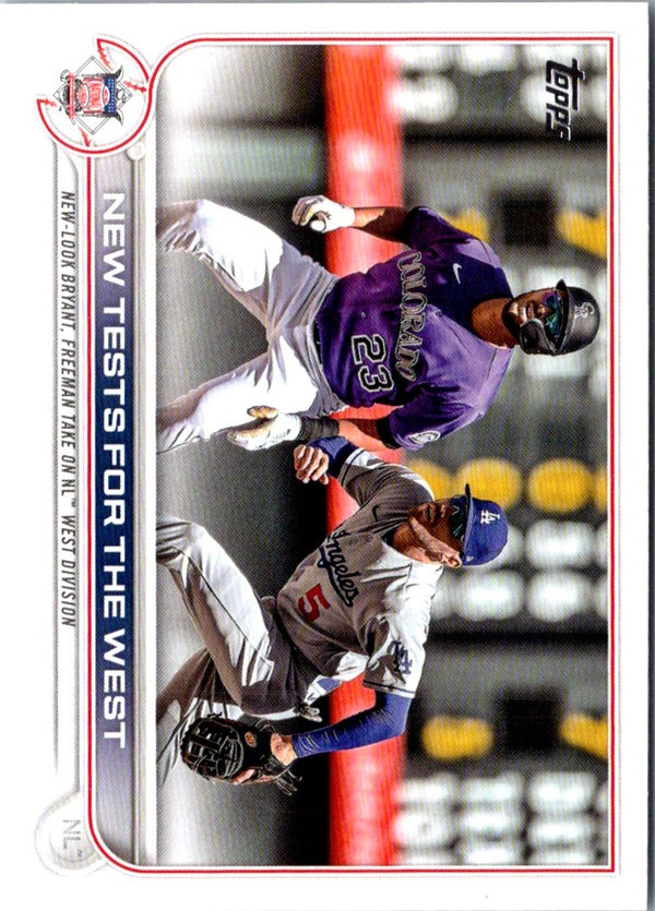 2022 Topps Update New Tests for the West (Kris Bryant/Freddie Freeman) #US4