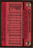 1989 Topps Gregg Jefferies #233B