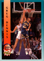 1992 Front Row Draft Picks Greg Dennis #18