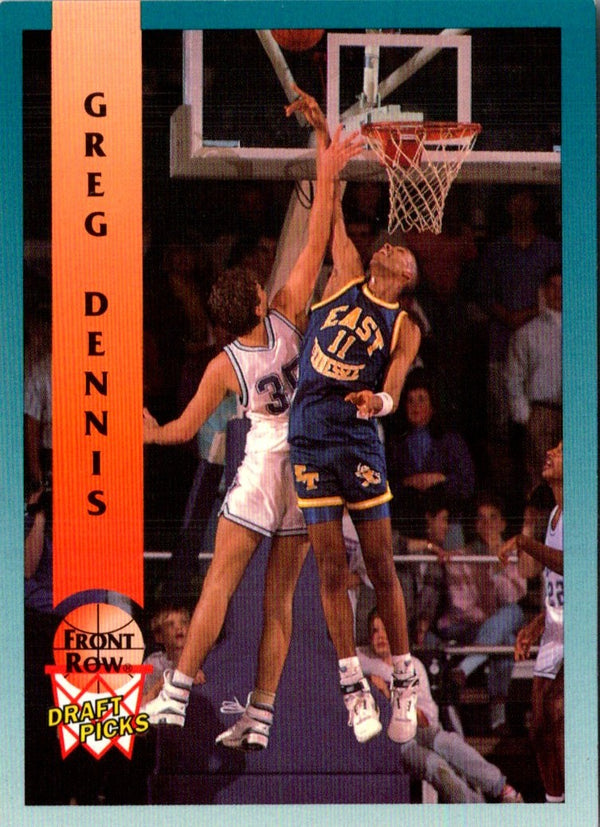 1992 Front Row Draft Picks Greg Dennis #18