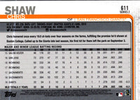 2019 Topps Chris Shaw #611 Rookie
