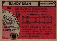1980 Topps Randy Dean #328