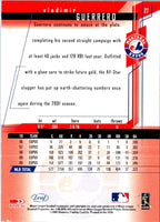 2001 Leaf Rookies & Stars Vladimir Guerrero #27