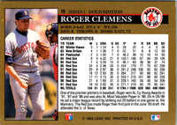1992 Leaf Black Gold Roger Clemens #19