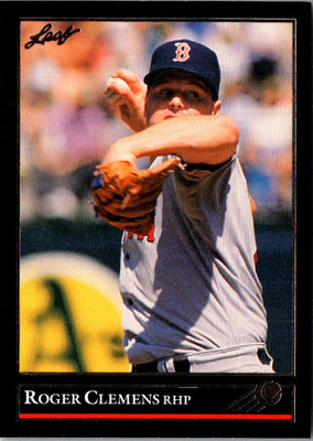 1992 Leaf Black Gold Roger Clemens #19