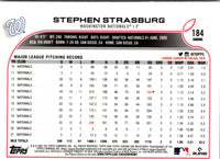 2022 Topps Chrome Stephen Strasburg #184