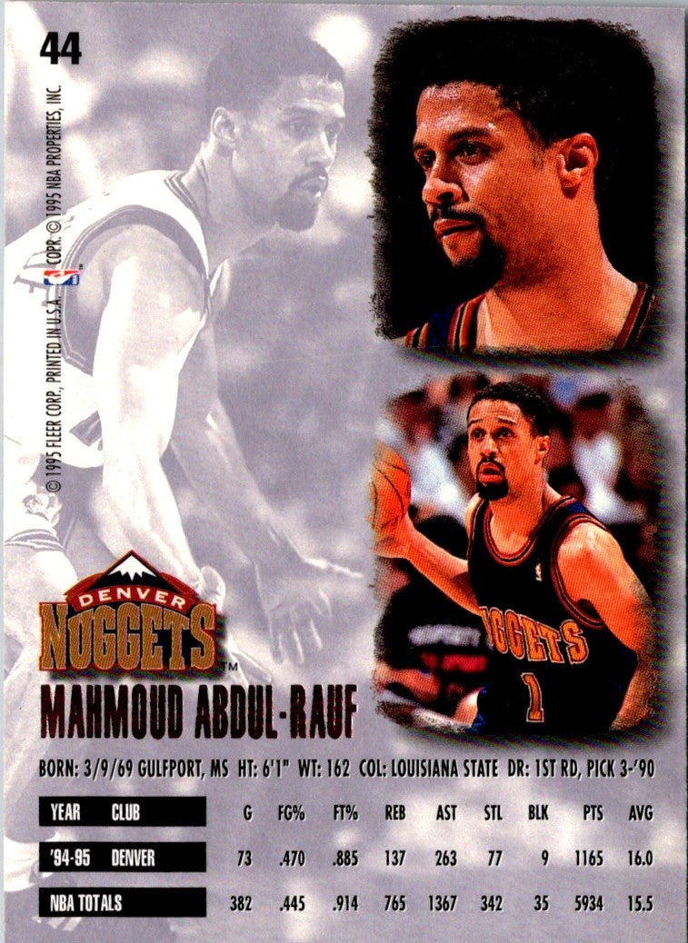 1995 Ultra Mahmoud Abdul-Rauf