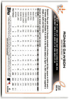 2022 Topps Ronnie Dawson #231 Rookie
