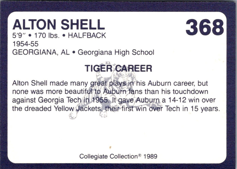 1989 Collegiate Collection Auburn Coke 580 Alton Shell