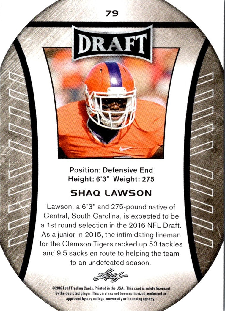 2016 Leaf Draft Shaq Lawson