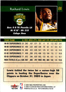 2003 Fleer Patchworks Rashard Lewis