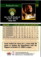 2003 Fleer Patchworks Rashard Lewis #81
