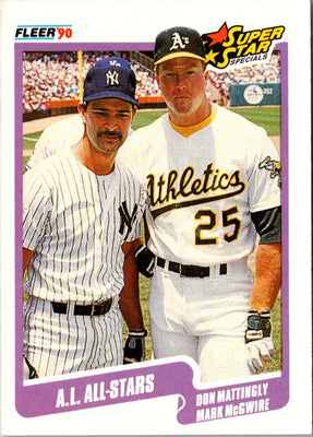 1990 Fleer Don Mattingly/Mark McGwire #638