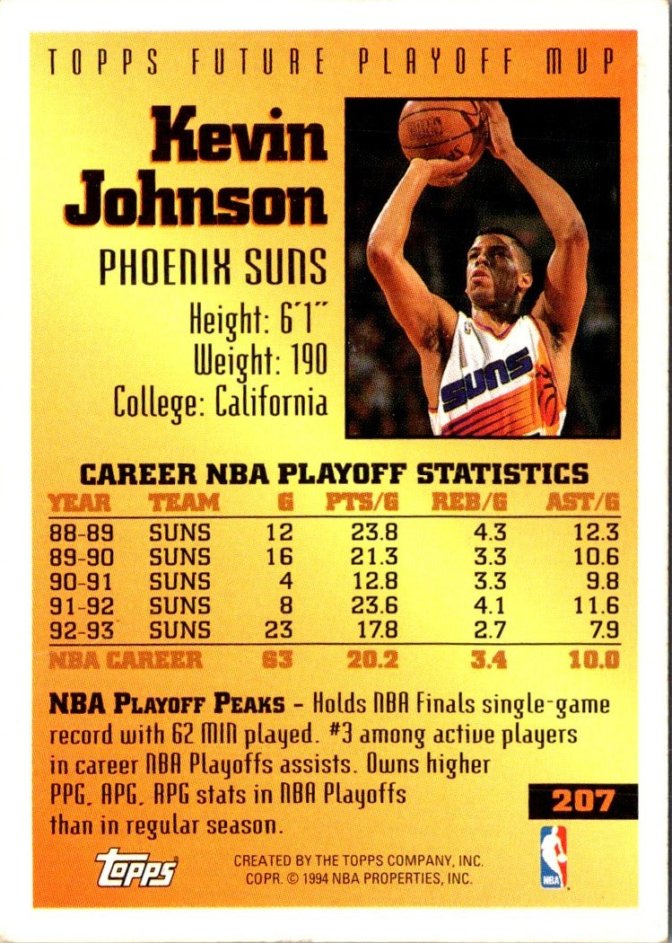 1994 Topps Kevin Johnson