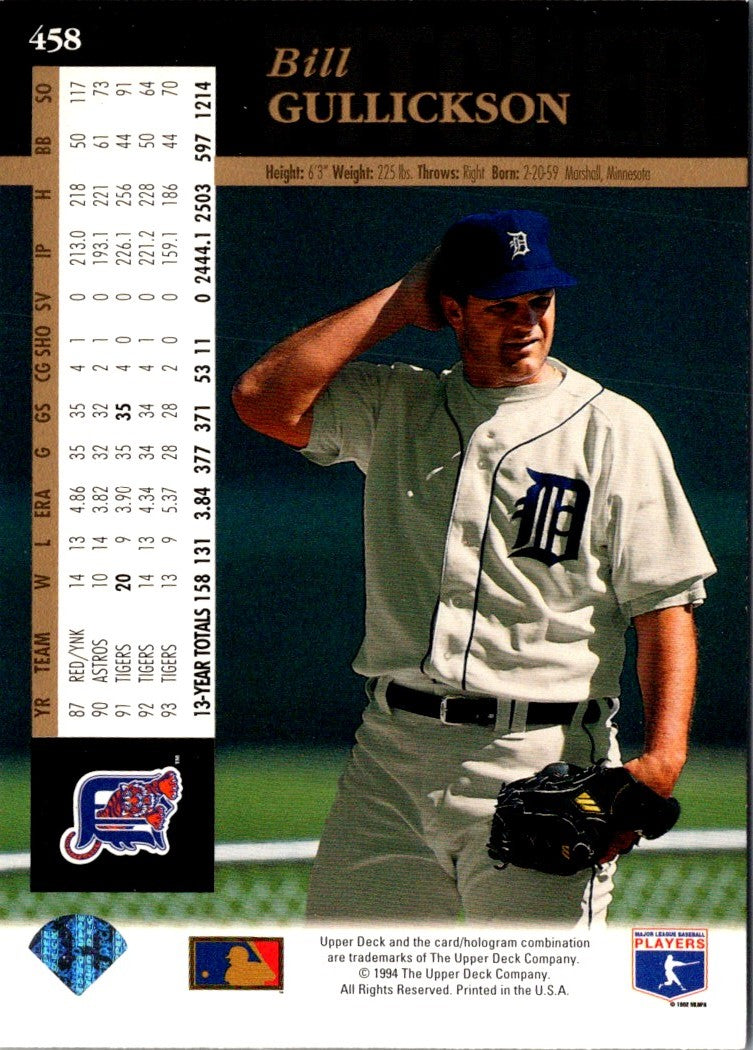 1994 Upper Deck Bill Gullickson