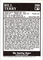 1992 Conlon Collection TSN Bill Terry #588