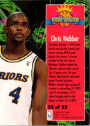 1994 Fleer Rookie Sensations Chris Webber