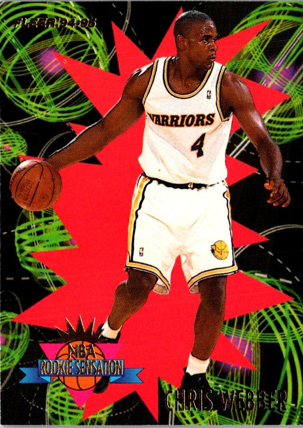 1994 Fleer Rookie Sensations Chris Webber #25