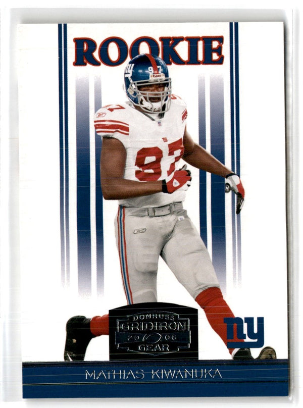 2006 Donruss Gridiron Gear Retail Mathias Kiwanuka #177 Rookie 217/599