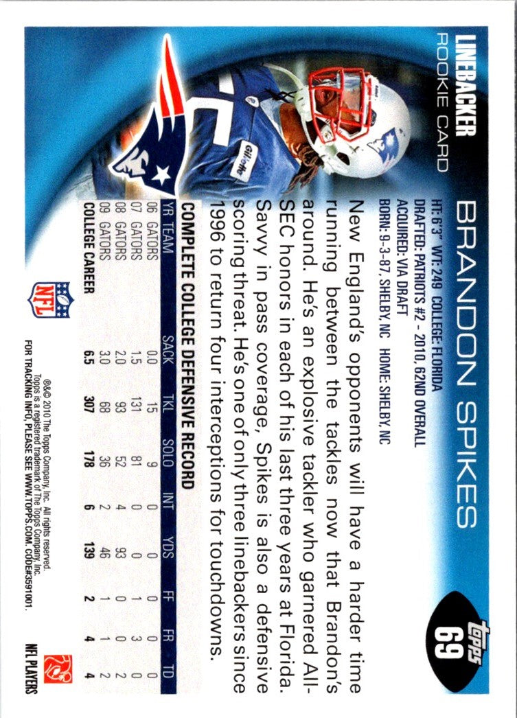 2010 Topps Brandon Spikes