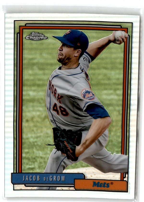 2021 Topps Update 1992 Redux Chrome Jacob deGrom #TC92-32