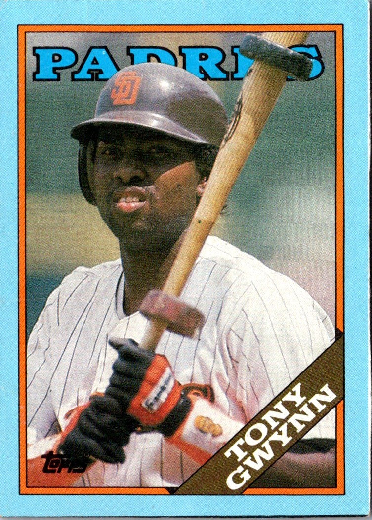 1988 Topps Wax Box Cards Tony Gwynn