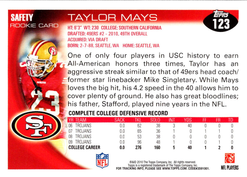 2010 Topps Taylor Mays