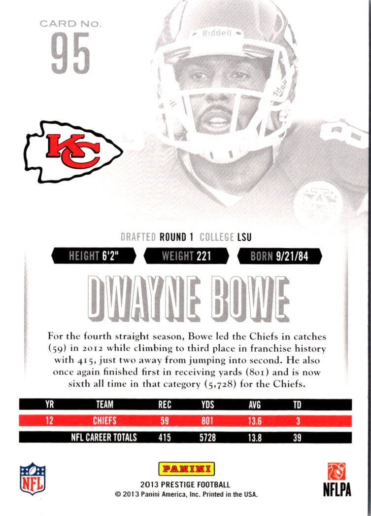 2013 Panini Prestige Dwayne Bowe