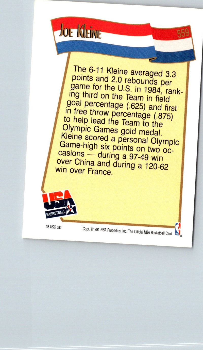 1991 Hoops Joe Kleine